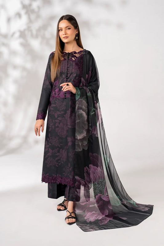 Paired with a silk dupatta and stylish printed pants